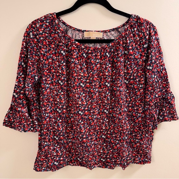 Michael Kors Tops - Michael Kors Flower Print Blouse Size Small